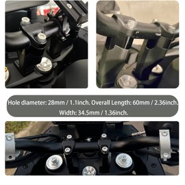 CFMOTO 450MT / 800MT / IBEX 800 Handlebar Riser Clamp, Increase Motorcycle Handlebar Height Compatible with 800MT 2021-2024 450MT 2024-2025 IBEX 800 2021-2024