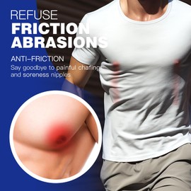 50 Pairs Men's Sports Nipple Cover, Hide Nipple Cover, Nipple Guard, Nipple Tape, Nipple Patches, Anti-Friction Guard, for Nipple Anti-Chafing and Runners Anti-Chafing - Beige White