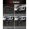 DAYDOOR 1/2" Trailer Safety Chain Hooks,G80 Safety Chain Shackle,12000 lbs