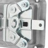 Toolbox Latch Flush Mount Locking Paddle Latch with 2 Keys