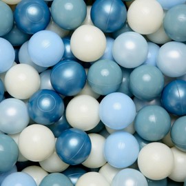 GOGOSO Ball Pit Balls for Toddlers Dogs Baby, 2.2 Inch Pastel Play Ball Toys Kid Ballpit, Bounse House, Birthday, Tent, Party,100 pcs, Blue