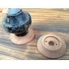 HARD WOOD BACK PLATE (60mm Diam) FOR VICTORIAN/EDWARDIAN DOORS