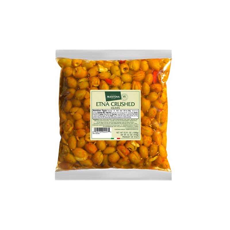 Mantova ETNA Spicy Crushed Olives, 2 lb (Pack of 1)