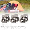 30pcs Metal Cord Lock End Toggle Double Hole Spring Stopper