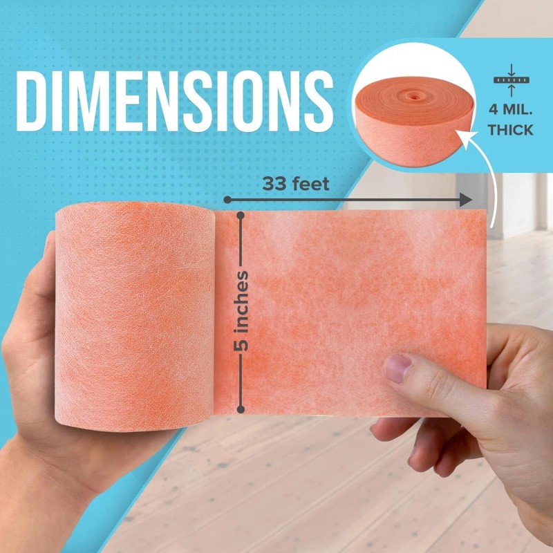JJ Home Goods Waterproofing Membrane [4Mil - 5" x 33ft]
