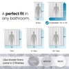 LiBa PEVA 10-Gauge Shower Curtain Liner, 72” W x 72”