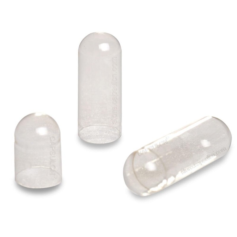 GelatincapsUK 200 Size 000 Extra Large Clear Empty Gelatin Capsules