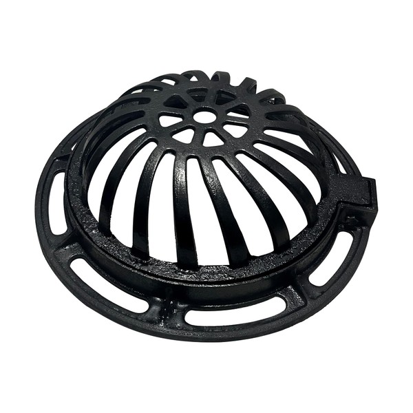 Natotela 14in Ductile Iron Atrium Drain Grate and Frame, Dome