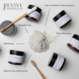 Natural Hydroxyapatite Tooth Powder | Teeth Whitening | Micro Hydroxyapatite | Remineralizing | Gentle | Toothpaste Alternative | Natural Toothpate Oral Toothbrush - Sweetener Ingredient: Erythritol, Flavor: Spearmint