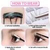 320Pcs Soft Natural Cluster Lashes Kit, 60D+80D+100D DIY Extension Kit,