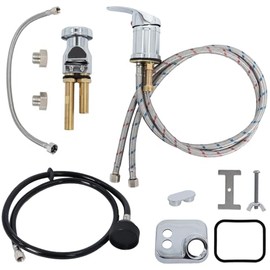 Shampoo Bowl Faucet, Vacuum Breaker Outside Faucet Kit & Shampoo Hose for Sink with Sprayer, Hair Salon Sink Sprayer Hose Replacement Set