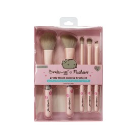 The Crème Shop X Pusheen, Pretty Finish Makeup Brush Set, Eyeshadow Brushes, Blush Brush, Powder Brush, Vegan Makeup Brushes (5 pc)