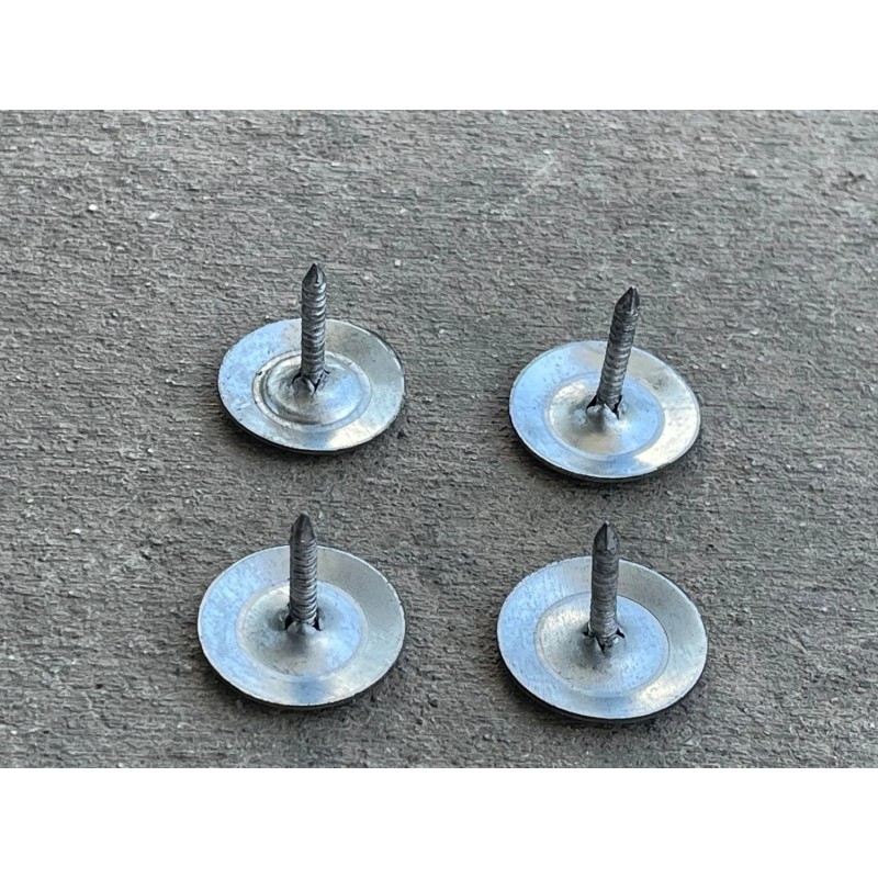 Sandbaggy 1" Metal Cap Fluted Masonry Nails - Galvanized (appx.