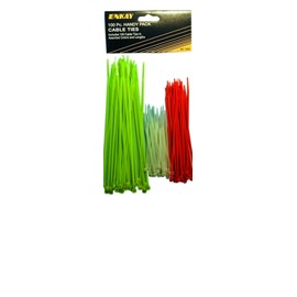 Enkay 7000 Nylon Ties, Assorted Size and Colors, 100-Piece