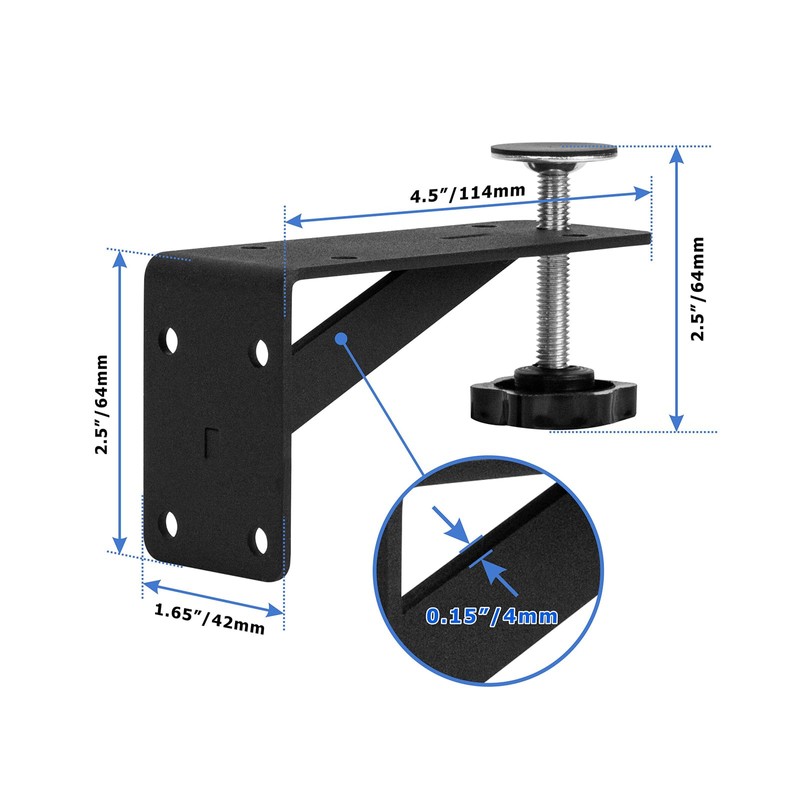 Wdwlbsm 4Pcs Undermount Sink Brackets Sink Repair Kit Adjustable Undermount