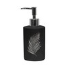 Douceur d'Intérieur Soap Dispenser, Ceramic, Black/Silver, Distributeur Savon