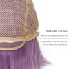 Modernfairy Light Purple Wig Short Anime Cosplay Wigs with Bangs