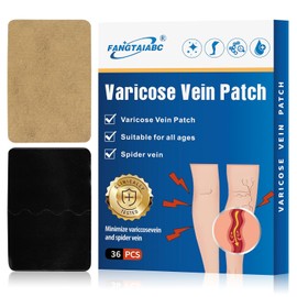 Parches para varices (36 unidades): Alivio profesional para varices en las piernas. Remedio natural para arañas vasculares. Fortalece la salud capilar y mejora la circulación sanguínea.