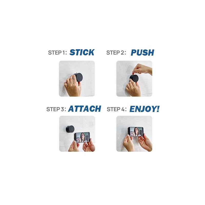 Joytutus Multifunctional Vacuum Suction Phone Holder for car - Foldable