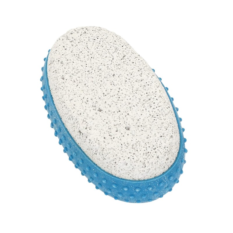 Iconikal 6-Pack Pumice Exfoliating Stone with Rubber Grip (Blue)