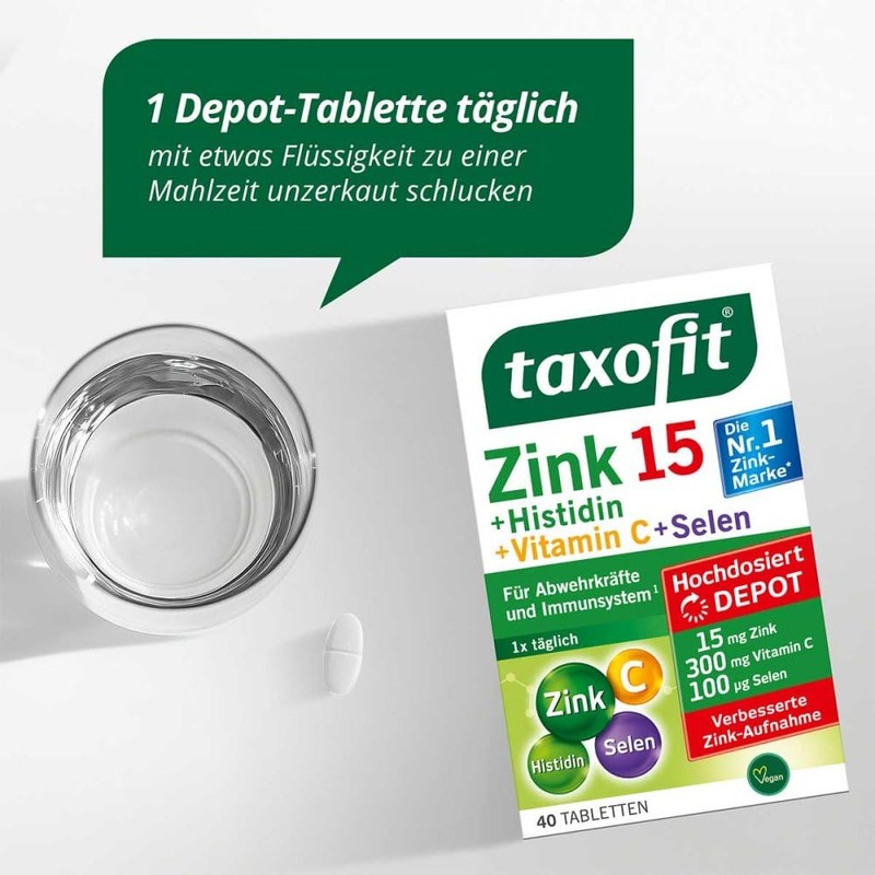 TAXOFIT Zinc + Histidine + Selenium Depot Tablets Pack of