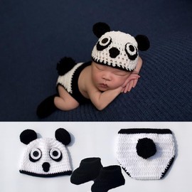 GRIRIW Photo Props Newborn Photography Outfit Cute Knitted Costume for Boy Girl Present for Photo Shoots and Daily Dressing