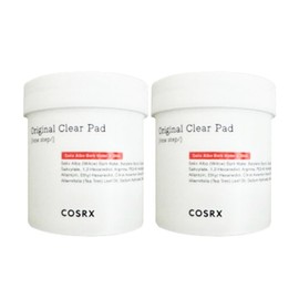 COSRX One Step Original Clear Pad Large Pack 1+1 (90 Sheets + 90 Sheets), 90 Sheets Pack, 2 Packs / 코스알엑스 원스텝 오리지널 클리어 패드 대용량 1+1 (90매+90매), 90매입, 2개