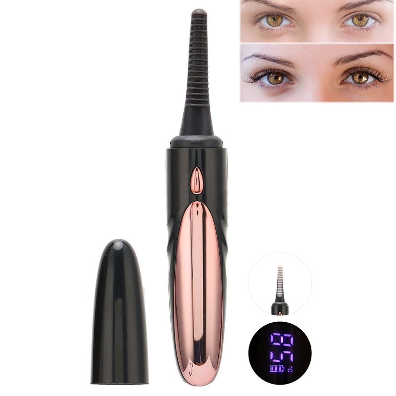 Electric Heated Eyelash Curler 4 Gears Heating Quickly USB Rechargeable