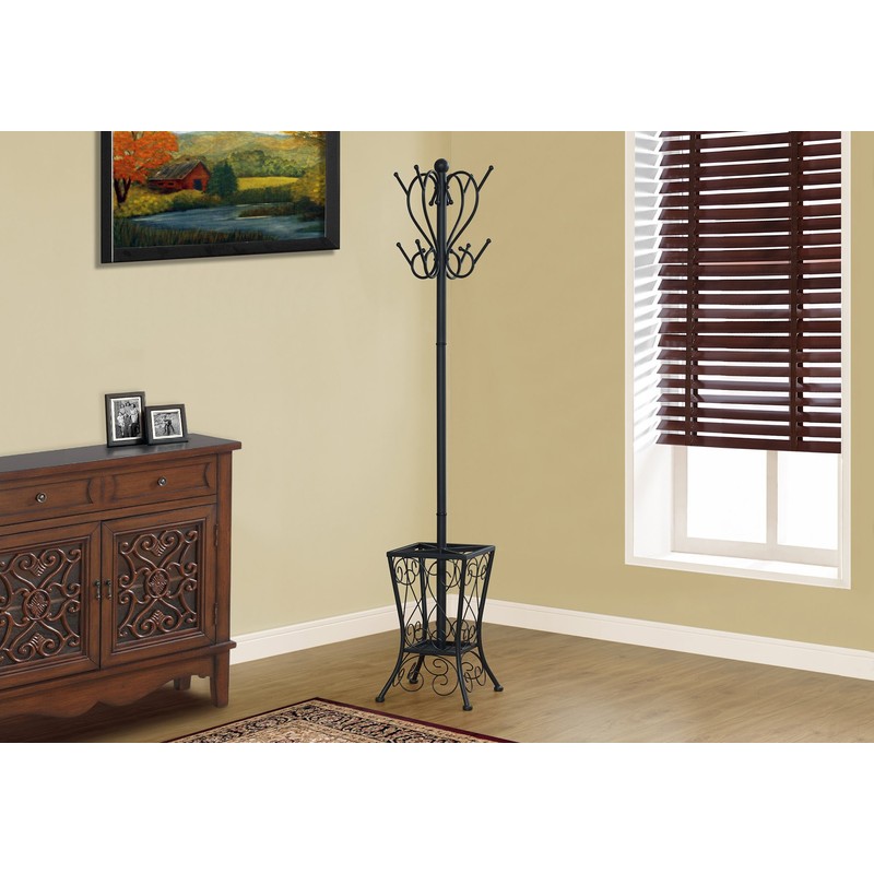 Monarch Specialties I 2060 Coat Rack, Hall Tree, Free Standing,
