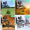 Plant Hangers Outdoor Iron Heavy Duty Ornamental Chicken Silhouette Wall