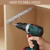 VanlonPro Expandable Closet Shelf Wall-Mounted Metal Storage Rack Adjustable Closet