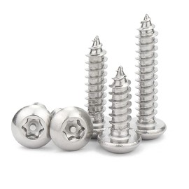 ANSIEDIO Self Tapping Screws Torx Round Head Wood Screws Stainless Steel Security Screw, M4.8×16mm,20 pcs