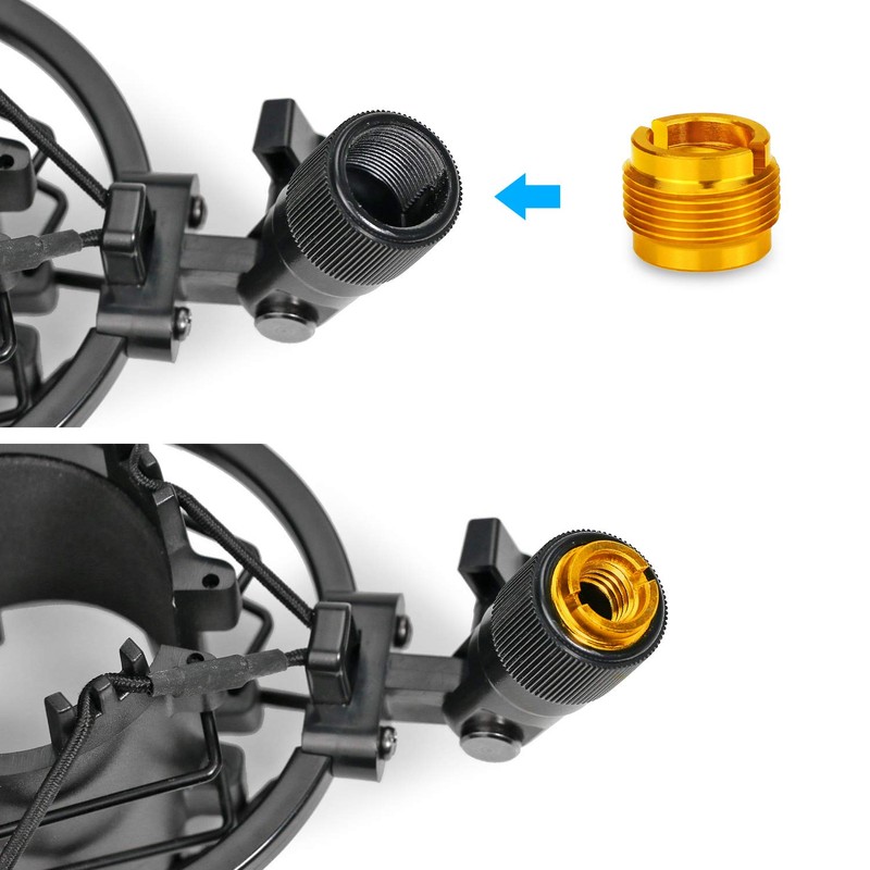2 PCS Boom Arm Adapter - Mic Stand Screw Adapter