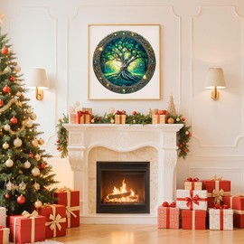 Wooden Puzzles for Adults - Eternal Tree Wooden Jigsaw Puzzle, Unique Animal Shaped Wood Puzzles Adult, Christmas Birthday Gifts for Friends/Family, Home Decor 11.4 * 11.4in 200pcs