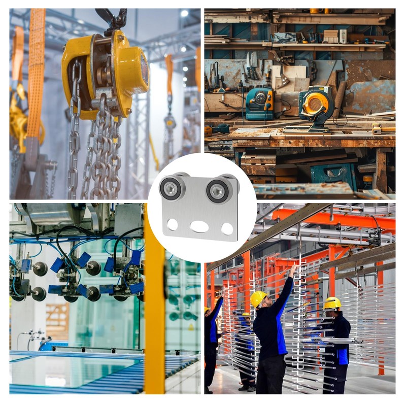 BIAXJUNY 4 Wheel Trolley Assembly Rollers, Bearing Trolley Assembly for