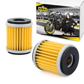 Area1 Oil Filter 38 x 46 mm HF140 "2 Pieces" Compatible with Yamaha MT-125. YZF-R125, WR250, XT250, YZ250, WR450, YZ450 / Compatible with Husqvarna SMS SMR TE 125, Fantic Caballero, Gas Gas EC250 300