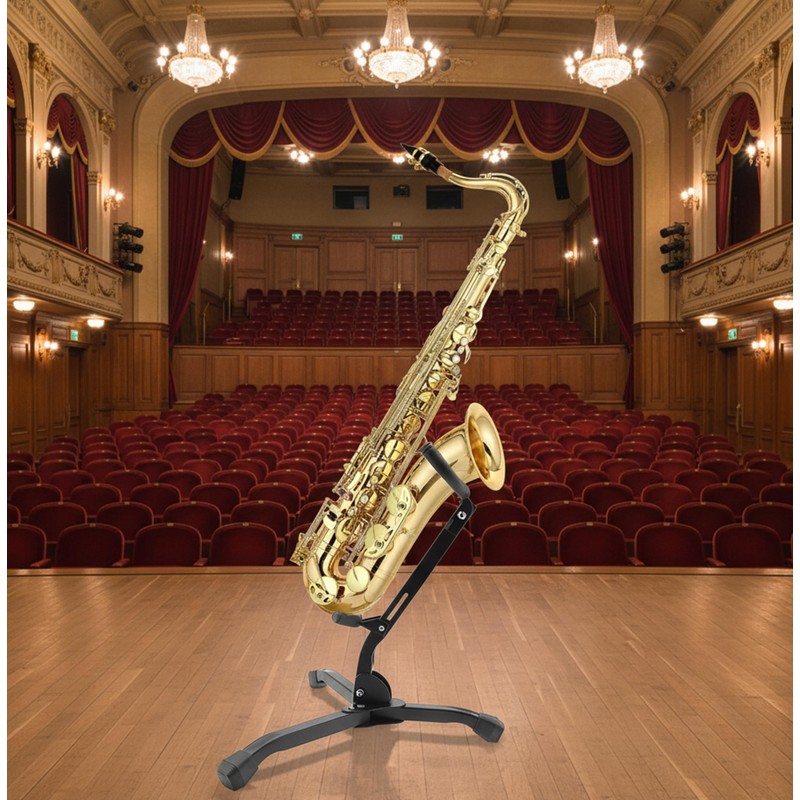 MoResolune Alto Tenor Saxophone Stand, Foldable Portable Metal Holder