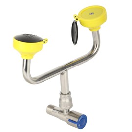 Faucet Mounted Eyewash Station, Stainless Steel Eyewash Station, Easy Install Eye Wash with Dust Cover, Continuous Eyewash Station, Wide Range of Applications