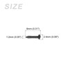 METALLIXITY Small Nails (1.2x8mm) 100pcs, Brass Tiny Hardware Nails -