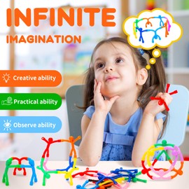 YOTNUS 36Pcs Magnetic Toys, Magnet Men for Travel Toys, Fridge Magnets Funny, Cute Magnets for Kids and Adults, Magnetic People Colorful Mini Toys for Whiteboard, Refrigerator, Desk Decoration