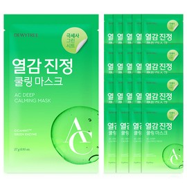 Deweytree Dewytree AC Control EX Deep Heat Calming Mask 10 sheets, 2 pieces, total 20 sheets, blemishes / 듀이트리 AC 컨트롤 EX 딥 열감 진정 마스크 10매 2개 총 20매 잡티