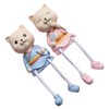 2pcs Car Dashboard Decorations Resin Fun Cartoon Cute Animal Ornaments