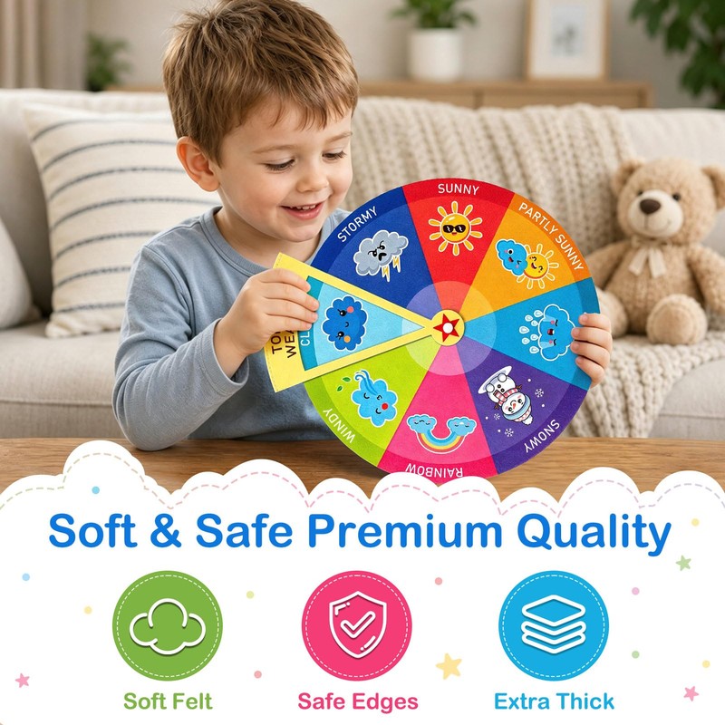 Weather Wheel for Kids Weather Chart for Classroom Preschool Decor