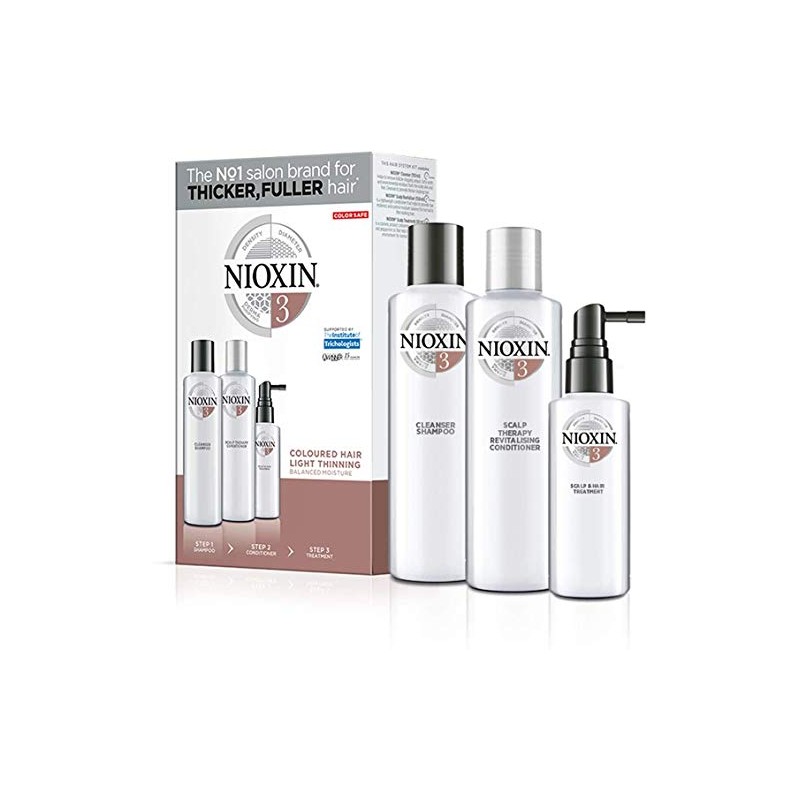 Nioxin Kit 3 de Crecimiento de Cabello, para Cada Moderada