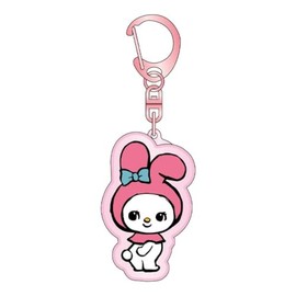K Company Swimmer x Sanrio Characters Plump Key Chain My Melody SAS-PU-MM H 2.2 x W 1.9 x D 0.4 inches (5.7 x 4.9 x 1 cm)