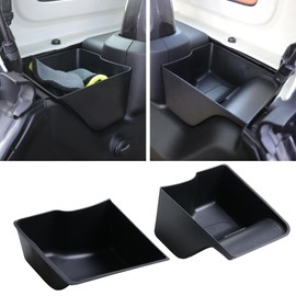 BESTAOO RBR Wheel Well Storage Bin Rear Trunk Organizer for 2024 Jeep Wrangler JL JLU 4XE 2/4 Door, Interior Accessories, Left & Right Side, Black, 2 Pack