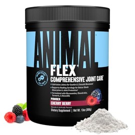 Animal Flex Powder – All-in-one Complete Joint Support Supplement – Contains Collagen, Turmeric Root, Curcumin, Glucosamine & Chondroitin – Helps Repair And Restore Joints –Cherry Flavor, 30 Scoops