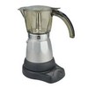 BC Classics BC-90264 6-Cup Electric Coffee Maker, Clear and Silver