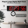 CHKOSDA Digital Wall Clock, Oversize Led Digital Clock Large Display