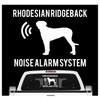 siviwonder Rhodesian Ridgeback Noise Alarm System Car Sticker Dog Foil